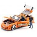 Cochesdemetal.es 1995 Toyota Supra "Fast & Furious + Figura Brian" Metal Kit 1:24 Jada Toys 30699 253203017