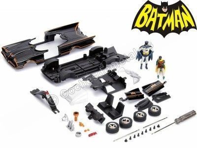 Cochesdemetal.es 1966 TV Series Batmobile con Batman y Robin Metal KIT 1:24 Jada Toys 30873