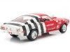 Cochesdemetal.es 1968 Ford Mustang Fastback "Sandy Elliot" Rojo / Blanco 1:18 Auto World AW259