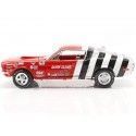 Cochesdemetal.es 1968 Ford Mustang Fastback "Sandy Elliot" Rojo / Blanco 1:18 Auto World AW259