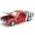 Cochesdemetal.es 1968 Ford Mustang Fastback "Sandy Elliot" Rojo / Blanco 1:18 Auto World AW259