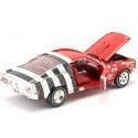 Cochesdemetal.es 1968 Ford Mustang Fastback "Sandy Elliot" Rojo / Blanco 1:18 Auto World AW259