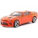 Cochesdemetal.es 2016 Chevrolet Camaro "MCAN Nickey" Hugger Orange 1:18 Auto World AW256