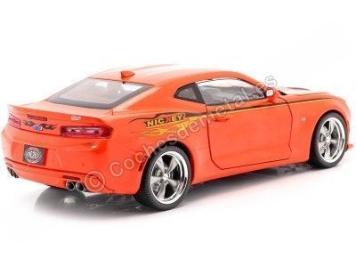 Cochesdemetal.es 2016 Chevrolet Camaro "MCAN Nickey" Hugger Orange 1:18 Auto World AW256 2