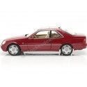 Cochesdemetal.ES 1998 Mercedes-Benz CL 600 Coupé (C140) Almadine Red Metallic 1:18 CONCESSIONNAIRE ÉDITION B66040651