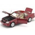 Cochesdemetal.es 1998 Mercedes-Benz CL 600 Coupe (C140) Almadine Red Metallic 1:18 Dealer Edition B66040651