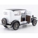 Cochesdemetal.es 1931 Ford Model A Tudor Police Car Blanco / Negro 1:18 Sun Star 6108