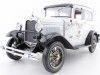 Cochesdemetal.es 1931 Ford Model A Tudor Police Car Blanco / Negro 1:18 Sun Star 6108