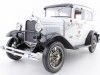 Cochesdemetal.es 1931 Ford Model A Tudor Police Car Blanco/Negro 1:18 Sun Star 6108