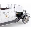 Cochesdemetal.es 1931 Ford Model A Tudor Police Car Blanco / Negro 1:18 Sun Star 6108