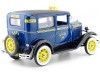 Carsdemetal.es 1931 Ford Modèle A Tudor Taxi Carc bleu / jaune 1:18 Sun Star 6107