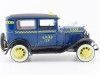 Carsdemetal.es 1931 Ford Modèle A Tudor Taxi Carc bleu / jaune 1:18 Sun Star 6107