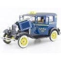 Carsdemetal.es 1931 Ford Modèle A Tudor Taxi Carc bleu / jaune 1:18 Sun Star 6107