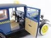 Carsdemetal.es 1931 Ford Modèle A Tudor Taxi Carc bleu / jaune 1:18 Sun Star 6107