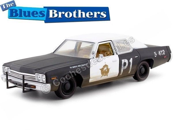 Carsdemetal.es 1974 Dodge Monaco Bluesmobile "The Blues Brothers" 1:24 Greenlight 84011
