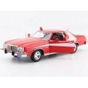 Cochesdemetal.es 1974 Ford Gran Torino "Starsky & Hutch" Rojo/Blanco 1:24 Greenlight 84042