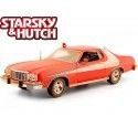 Carsdemetal.es 1974 Ford Gran Torino "Starsky & Hutch" Dirty Red/White 1:24 Greenlight 84121