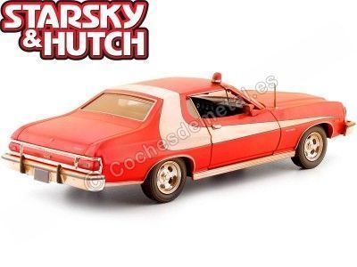 Cochesdemetal.es 1974 Ford Gran Torino "Starsky & Hutch" Sucio Rojo/Blanco 1:24 Greenlight 84121 2
