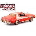 Carsdemetal.es 1974 Ford Gran Torino "Starsky & Hutch" Dirty Red / White 1:24 Greenlight 84121
