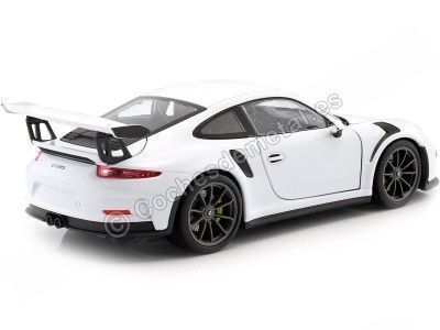 2015 Porsche 911 (991) GT3 RS Blanco 1:24 Welly 24080 Cochesdemetal.es 2