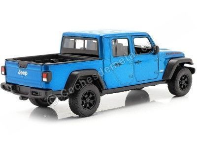 Cochesdemetal.es 2007 Jeep Gladiator Rubicon Pickup Blue Metallic 1:27 Welly 24103 2