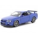 Cochesdemetal.es 1999 Nissan Skyline GT-R (R34) Blue 1:24 Welly 24108
