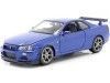 Cochesdemetal.es 1999 Nissan Skyline GT-R (R34) Blue 1:24 Welly 24108