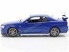 Carsdemetal.es 1999 Nissan Skyline GT-R (R34) Azul 1:24 bem 24108