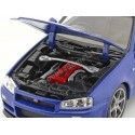 Carsdemetal.es 1999 Nissan Skyline GT-R (R34) Azul 1:24 bem 24108