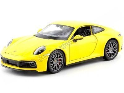 Cochesdemetal.es 2022 Porsche 911 (996) Carrera 4S Amarillo 1:24 Welly 24099