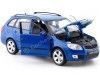Cochesdememetal.es 2009 Skoda Fabia combi II Metallic Blue 1:24 Welly 22519