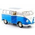 CARSDEMETAL.ES 1963 Volkswagen VW T1 Blue Bus / Beige 1:24 Welly 22095