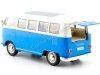 CARSDEMETAL.ES 1963 Volkswagen VW T1 Blue Bus / Beige 1:24 Welly 22095