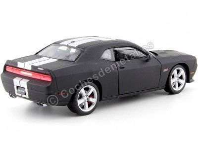 Cochesdemetal.es 2012 Dodge Challenger SRT Matte Black 1:24 Welly 24049 2