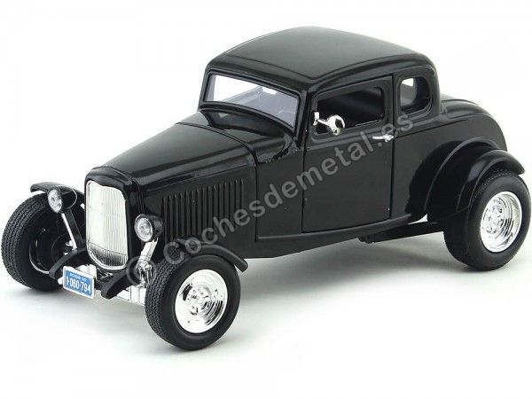 Cochesdemetal.es 1932 Ford Ford Coupé Coupé Negro 1:18 MOTOR MAX 73171