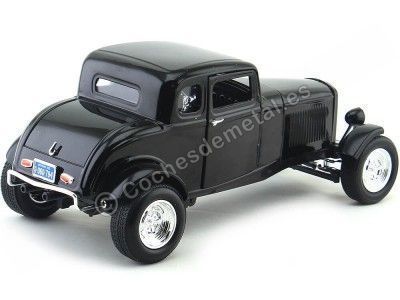 Cochesdemetal.es 1932 Ford Five-Window Coupe Negro 1:18 Motor Max 73171 2