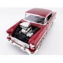 Cochesdemetal.es 1955 Chevrolet Bel Air Hard Top Custom Burdeos Bicapa 1:18 Motor Max 79002