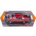 Cochesdemetal.es 1955 Chevrolet Bel Air Hard Top Custom Burdeos Bicapa 1:18 Motor Max 79002