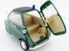 Carsdemetal.es 1954 BMW Isetta 250 Polícia Alemã Green 1:18 Bem, 24096