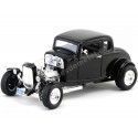 1932 Ford Hot Rod 5-Window Coupe Negro 1:18 Motor Max 73172 Cochesdemetal 1 - Coches de Metal 