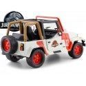 Cochesdemetal.es 1992 Jeep Wrangler "Jurassic World" blanc / rouge 1:24 Jada Toys 97806 253253005