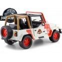 Carsdemetal.es 1992 Jeep Wrangler "Jurássico Mundo" Branco/Vermelho 1:24 Jada Toys 97806 253253005