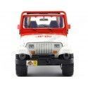 Carsdemetal.es 1992 Jeep Wrangler "Jurássico Mundo" Branco/Vermelho 1:24 Jada Toys 97806 253253005