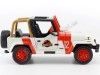 Cochesdemetal.es 1992 Jeep Wrangler "Jurassic World" blanc / rouge 1:24 Jada Toys 97806 253253005