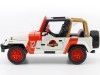 Carsdemetal.es 1992 Jeep Wrangler "Jurássico Mundo" Branco/Vermelho 1:24 Jada Toys 97806 253253005