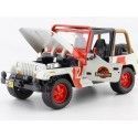 Cochesdemetal.es 1992 Jeep Wrangler "Jurassic World" blanc / rouge 1:24 Jada Toys 97806 253253005