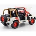 Carsdemetal.es 1992 Jeep Wrangler "Jurássico Mundo" Branco/Vermelho 1:24 Jada Toys 97806 253253005