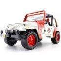 Carsdemetal.es 1992 Jeep Wrangler "Jurássico Mundo" Branco/Vermelho 1:24 Jada Toys 97806 253253005