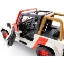 Cochesdemetal.es 1992 Jeep Wrangler "Jurassic World" blanc / rouge 1:24 Jada Toys 97806 253253005