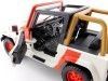 Cochesdemetal.es 1992 Jeep Wrangler "Jurassic World" blanc / rouge 1:24 Jada Toys 97806 253253005